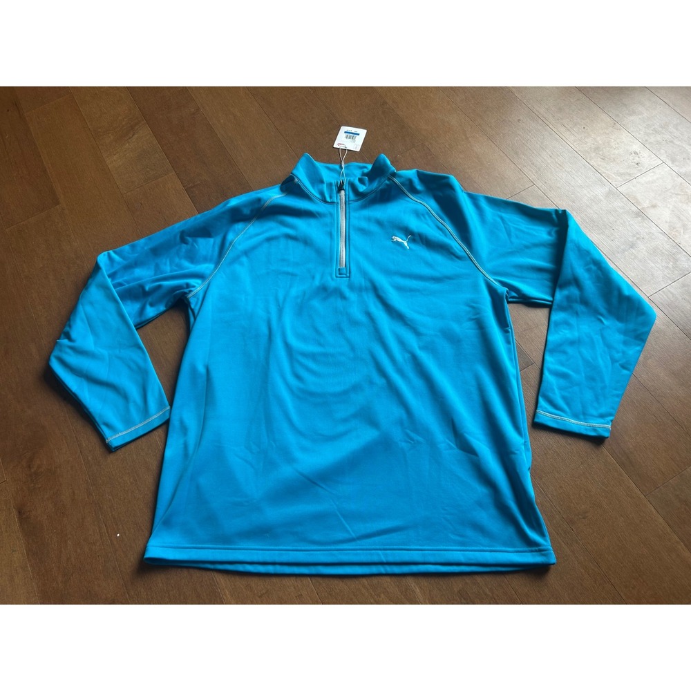 Puma Mens Teebox 1/4 Zip Pullover Atomic Blue XL